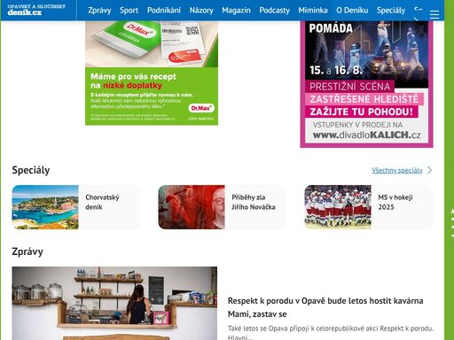 novinky a zprávy z opavy, hlučína a okolí. nejdůležitější informace a události z jednotlivých obcí, dění v politice, kultuře, sportu i v běžném životě.