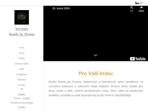 studio braids_by_denisa, kadeřnický a kosmetický salon zaměřený na vytvoření krásných a zdravých vlasů. nabízím širokou škálu služeb pro ženy, muže a děti, včetně prodlužování vlasů. mým cílem je dosáhnout skvělého výsledku a vaše spokojenost je pro mne to nejdůležitější.