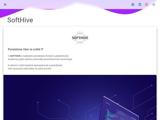 softhive je společnost, poskytující služby v oblasti it, tvorby webových aplikací a prezentací, seo, desktop programů a správy hardware zařízení.