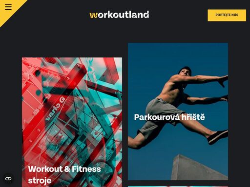 profesionální workoutová hřiště, domácí posilovny, outdoor fitness stroje, parkour i sportovní vybavení pro sportovní areály