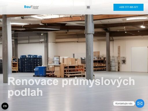 renovace průmyslových podlah