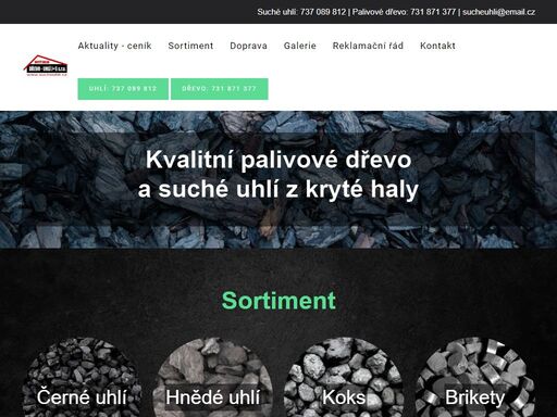 kvalitní palivové dřevo a suché uhlí z kryté haly v kujavách v moravskoslezském kraji. prodej s přesným vážením a dodáním zboží až domů.
