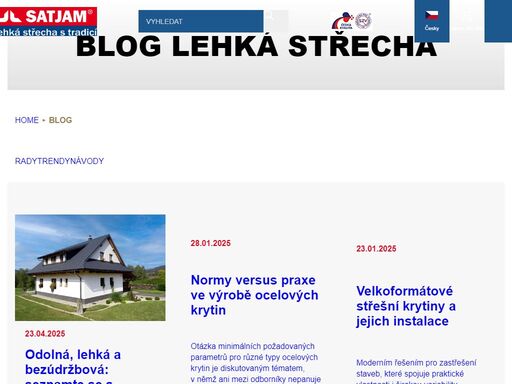 přední český výrobce lehkých střešních  krytin, okapů, trapézových plechů a kompletních příslušenství pro střechy. držitel ocenění česká kvalita.