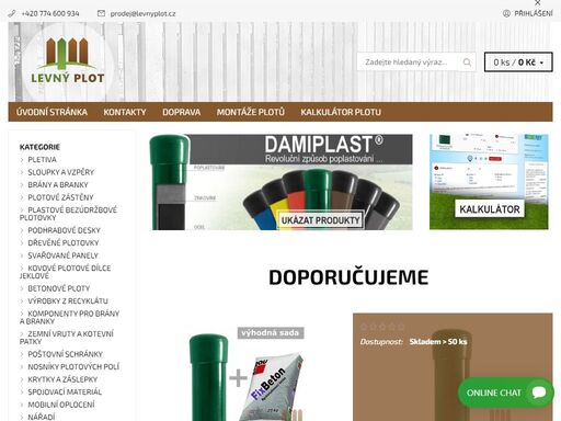 ploty, pletivo a veškerý materiál na stavbu pletivového plotu, betonového plotu, poplastovaného (bezúdržbového) plotu nebo dřevěného plotu na jednom místě a nejlevněji na internetu - levný plot