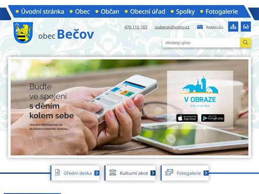 oficiální stránky obce bečov
