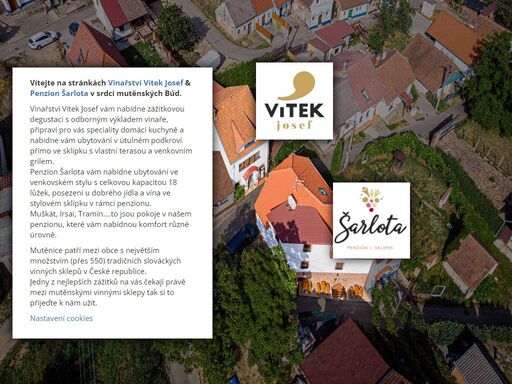 degustace ve vinném sklepu josef vítek nebo ubytování v penzionu šarlota v mutěnicích