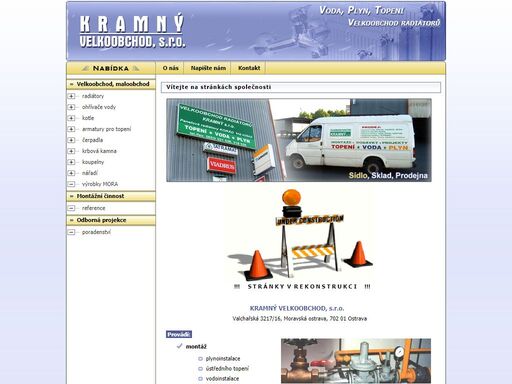 kramný velkoobchod, s.r.o. - velkoobchod radiátorů, odborná projekce, montážní činnost, velkoobchod, maloobchod