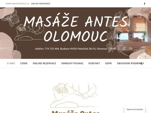 masáže antes, olomouc