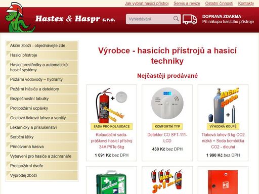 nabízíme české hasící přístroje s bezplatnou dopravou a první revizí. najdete u nás i protipožární zařízení, jako jsou protipožární dveře, ucpávky a hlásiče.