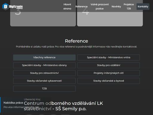 projektujeme rodinné domy, školy, nemocnice, sportovní areály, obchodní domy, vojenské objekty i letiště.