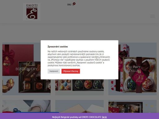 objevte gurmánské belgické pralinky. najdete u nás exklusivní , propracované do nejmenšího detailu luxusní bonboniéry od emoti. ideální dárek za skvělou cenu.