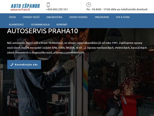 autoservis praha 10 - opravy vozů všech značek evropské i asijské (vw, audi, škoda, seat ...). opravy mechanických, elektrických, karosářských závad. pneuservis. diagnostika vozů, příprava a provedení