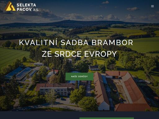 sadba brambor, sadbove a konzumni brambory. sevesa pacov a.s., selekta pacov, a.s.