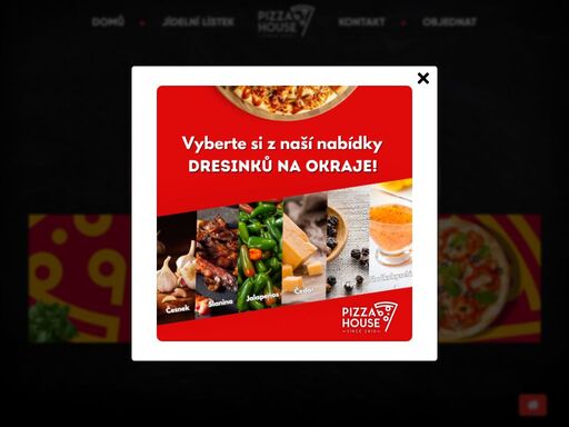 pizza house zajišťuje rozvoz pizzy. rozvoz jídla si můžete objednat dvěma způsoby, jednoduše online a nebo po telefonu.