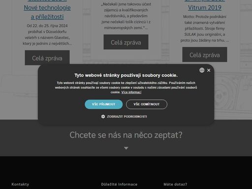výroba strojů na opracování skla. vyrábí stroje na opracování skla jako jsou vrtačky na sklo, brusky na sklo, pily na řezání skla, apod.