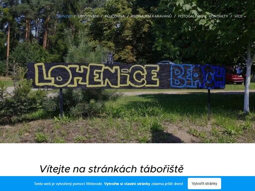 vítejte na stránkách tábořiště lohenice beach