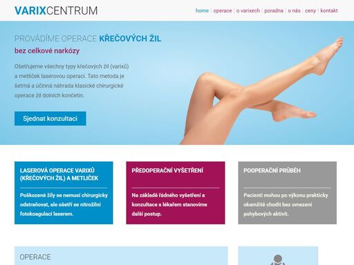 ošetřujeme všechny typy křečových žil (varixů) a metliček laserovou operací. tato metoda je šetrná a účinná náhrada klasické chirurgické operace žil dolních končetin.