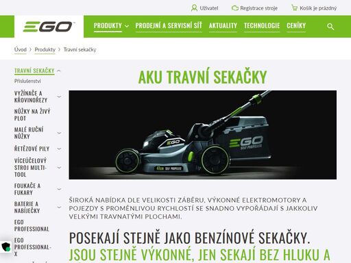 přinášíme vám první, inovativní a technologicky vyspělý aku program, který má naprosto srovnatelný výkon se svými konkurenty ze světa benzínových strojů.