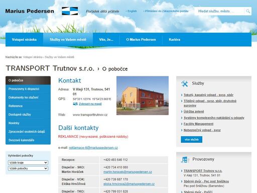 odpad, recyklace, zpracování, údržba, zeleň, sanace, facility management, kontejner, sběr, svoz, skládka marius pedersen a.s. – přední dodavatel služeb v oblasti nakládání s odpady, využití a zpracování odpadů, údržby komunikací, údržby zeleně, sanace ekologických škod, facility managementu.