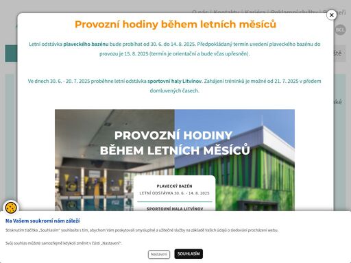 společnost sportas, s.r.o. je vlastněná městem litvínov, ve své správě či v majetku má kulturní dům citadela, objekt business centre (bcl) a sportoviště v litvínově: plavecký bazén, letní koupaliště, sportovní halu u koldomu, víceúčelové sportovní hřiště, tenisové kurty, fotbalový areál lomská a zázemí atletického stadionu na meziboří.
