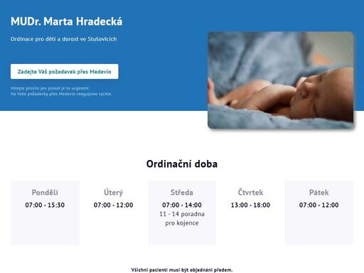 ordinace pro děti a dorost ve slušovicích