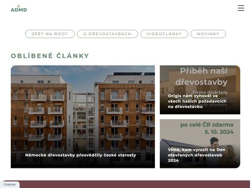 admd sdružuje prověřené dodavatele dřevostaveb v čr a poskytuje nezávislé informace v tomto oboru. 