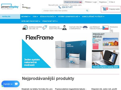  český výrobce reklamních a digitálních poutačů pro firmy, hotely, restaurace i kanceláře s více než 20 lety působení na evropském trhu. 1000+ produktů skladem a rychlá individuální výroba.