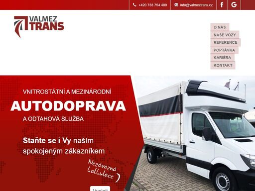 autodoprava valmeztrans s.r.o. nabízí komplexní řešení autodopravy. zajišťujeme přepravu palet a zboží. v naší firemní flotile ale najdede také odtahovou službu a v neposlední řadě také možnost využití rychlé expresní přepravy. jezdíme po celé čr i evropě. 