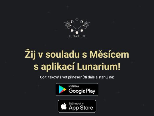 mobilní aplikace s lunárním diářem a kalendářem ti pomůže objevit správné okamžiky a tipy pro tvůj život v souladu s měsícem!