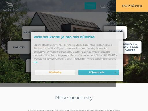 zabýváme se výrobou, prodejem a poradenstvím v oblasti: žaluzie, rolety, sítě proti hmyzu, markýzy.