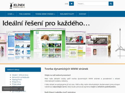 tvorba dynamických www stránek, seo optimalizace, vizitky, letáky, plachty, polep aut. poradenství v oblasti internetových služeb, propagace a reklamy.