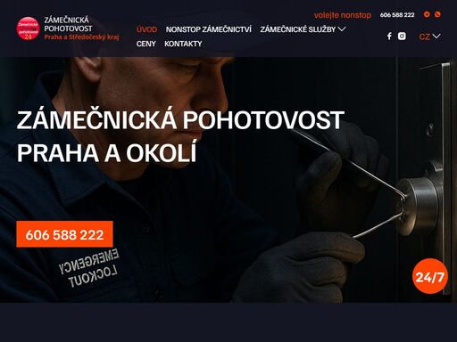 zámečnická pohotovost v praze a středočeském kraji. nonstop otevírání dveří, opravy zámků a nouzové služby 24/7. rychlý a profesionální zámečník k vašim službám.