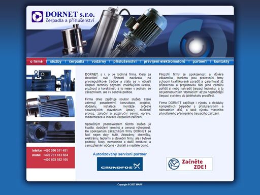 dornet s. r. o. - čerpadla a přislušenství