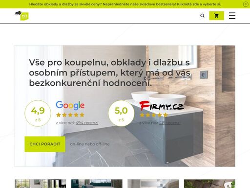 nabízíme obklady, dlažby a vybavení do koupelen, dlažby na terasy, velkoformátové obklady a dlažby i mnoho dalšího. pro každého nalezneme ideální řešení.