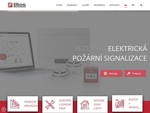 lites liberec - elektrická požární signalizace, ústředny eps, hlásiče, další připojitelná zařízení. autonomní hlásiče.