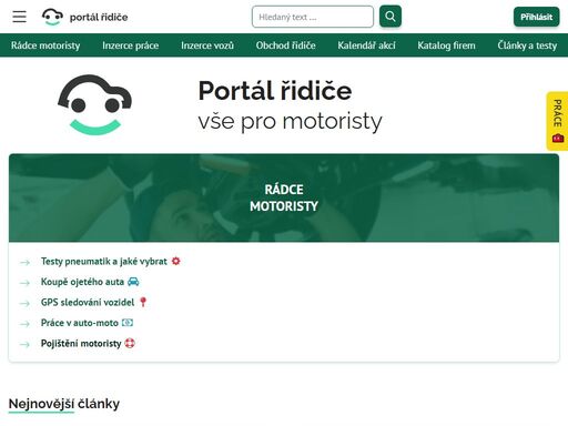 informace, rady a tipy, testy, nabídka vozidel, vyhledávač produktů, katalog firem z oblasti auto-moto, karavaningu, kempingu a outdooru.