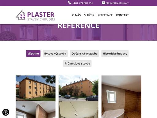 plaster - stavební firma chrudim