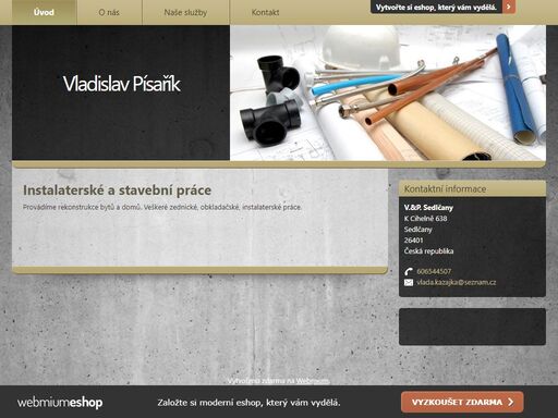 rádi vám provedeme veškeré stavební a instalaterské práce. budete velice spokojeni s provedením naší práce, jsme velice vstřícný a ochotný.