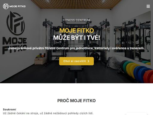 prémiové privátní fitness centrum pro jednotlivce, kamarády i svěřence s trenérem. soukromí, kompletní vybavení, pohodlí, žádné závazky.