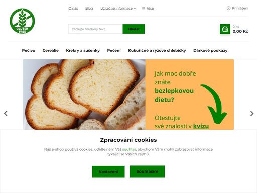 objevte svět kvalitních bezlepkových potravin za příznivé ceny. na tomto e-shopu nabízím bezlepkové potraviny, které jsem já sama vyzkoušela a které mohu osobně doporučit. najdete zde široké spektrum bezlepkových potravin.
