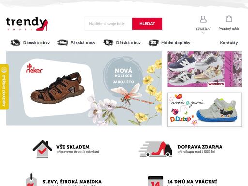 on-line obchod s obuví. obujte sebe i celou rodinu stylově, pohodlně, prakticky a na jednom e-shopu.
vybíráme pro vás oblíbené značky, které jsou známé svou kvalitou. ať už fandíte koženým botám, sportovnímu stylu, zkoušíte barefoot obuv nebo chcete něco elegantního, u nás si určitě najdete svůj vysněný kousek.
aby…