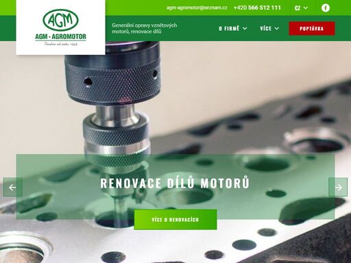 provádíme renovace a opravy náhradních dílů a součástí motorů, vozidel a strojů. jsme schopni navázat i na nedokončené opravy motoru.