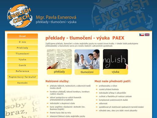 překlady a tlumočení pavla exnerová