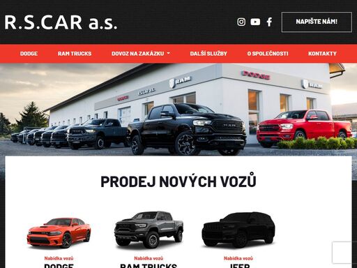 r.s.car zabývá dovozem a prodejem nových vozů z usa a kanady. zajistíme a zrealizujeme dovoz vašeho vysněného vozu.