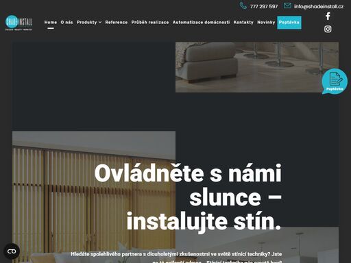 prodej, montáž a servis stínící techniky v praze a okolí. zaměření a konzultace zdarma. shade install dlouholeté zkušenosti, osobní přístup.