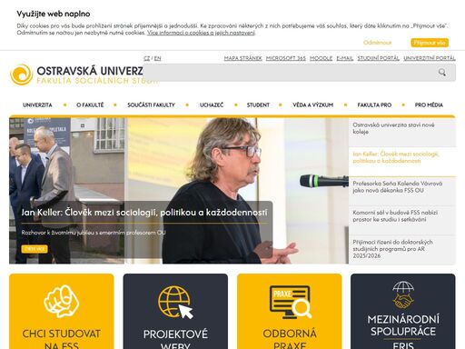 fakulta sociálních studií ou - oficiální internetové stránky ostravské univerzity.