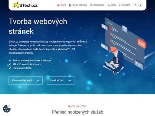 tvorba webových stránek se systémem pro správu obsah. tvorba e-shopů, mikrostránek a podpora systémů joomla a opencart. přepisování textů a konstrukční práce.
