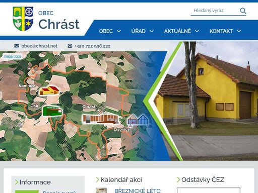 oficiální stránky obce chrást