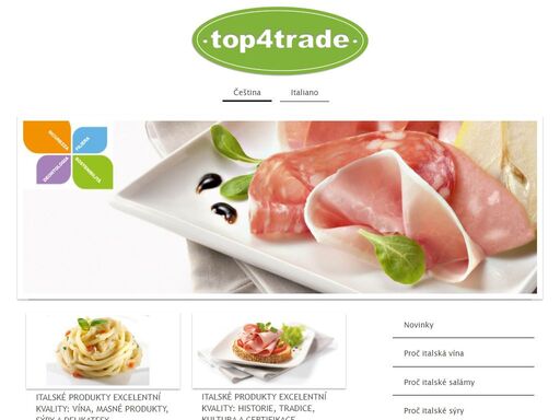 italské produkty excelentní kvality: vína, masné produkty, sýry a delikatesy vítáme vás na našich stránkách top4trade zde najdete vína masné produkty, sýry a delikatesy jsou kategorie italských produktů, které nabízíme výhradně v nejvyšší kvalitě.