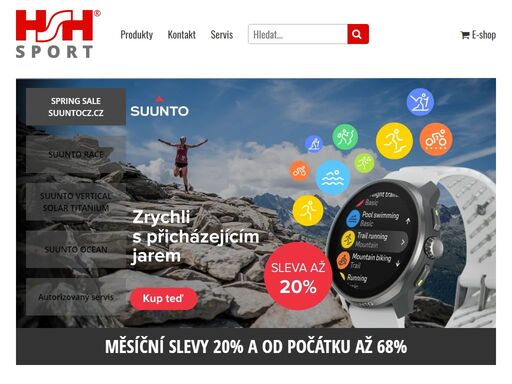 hsh sport: specializovaný prodej a servis, sporttestery, hodinky suunto, polar, garmin, timex. sportovní obuv, potřeby pro ob, šachy a hry.
